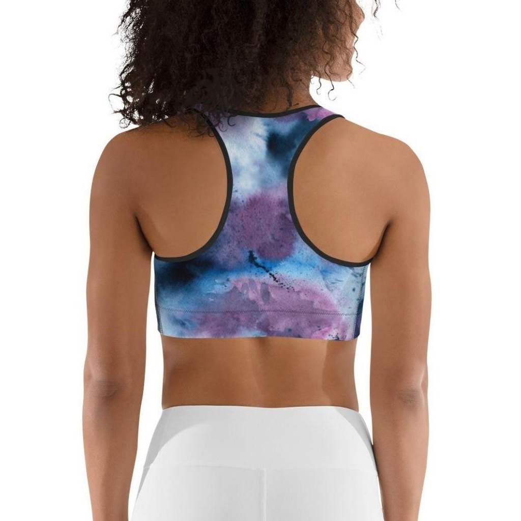 Watercolor Tie Dye Sports Bra