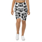Web Illusion Pattern Biker Shorts