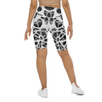 Web Illusion Pattern Biker Shorts