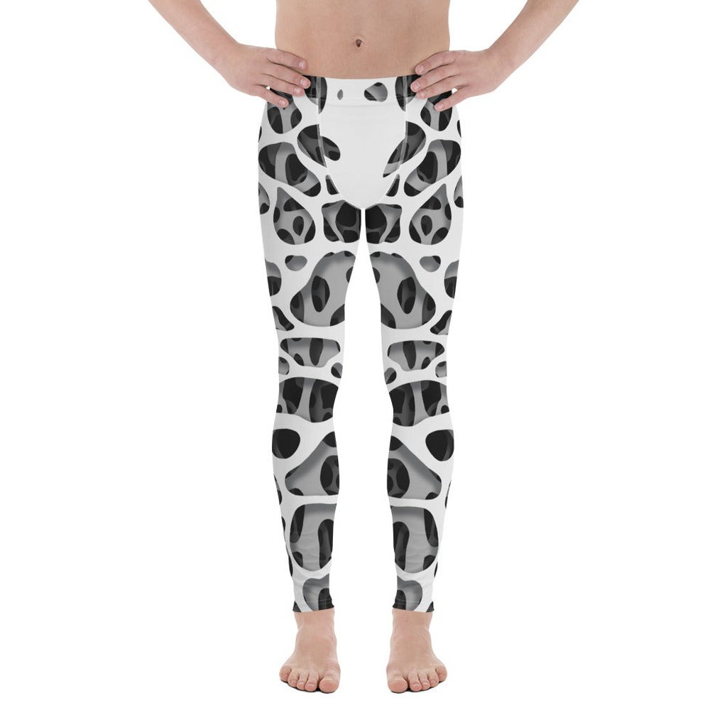Web Illusion Pattern Men's Leggings