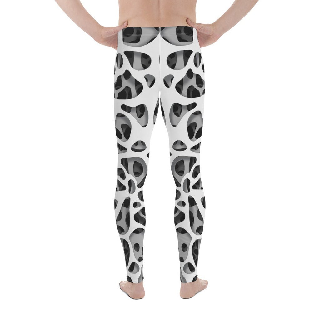 Web Illusion Pattern Men's Leggings