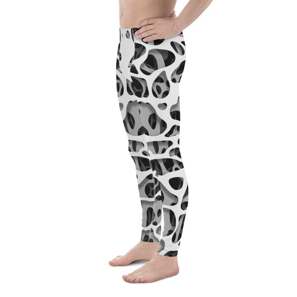 Web Illusion Pattern Men's Leggings