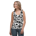 Web Illusion Pattern Tank Top