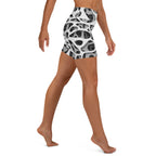 Web Illusion Pattern Yoga Shorts