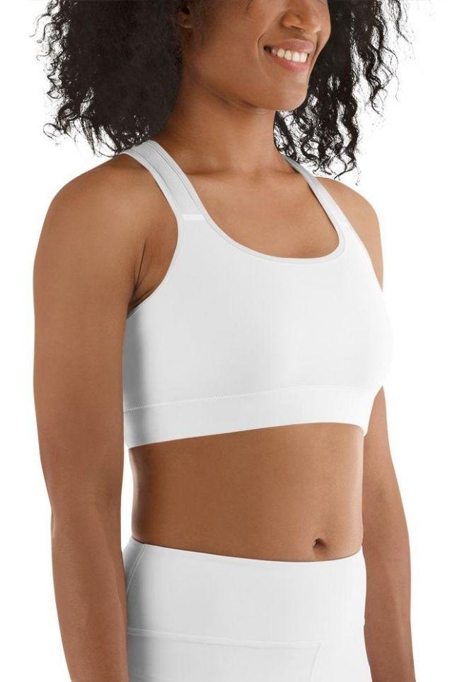 White Sports Bra