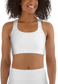 White Sports Bra