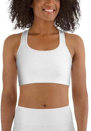 White Sports Bra