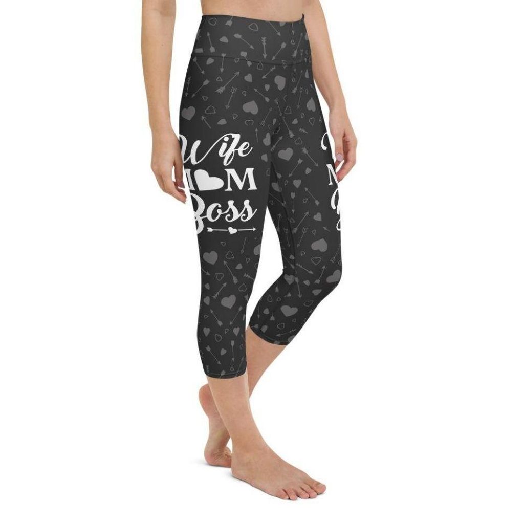 Wife Mom Boss Yoga Capris