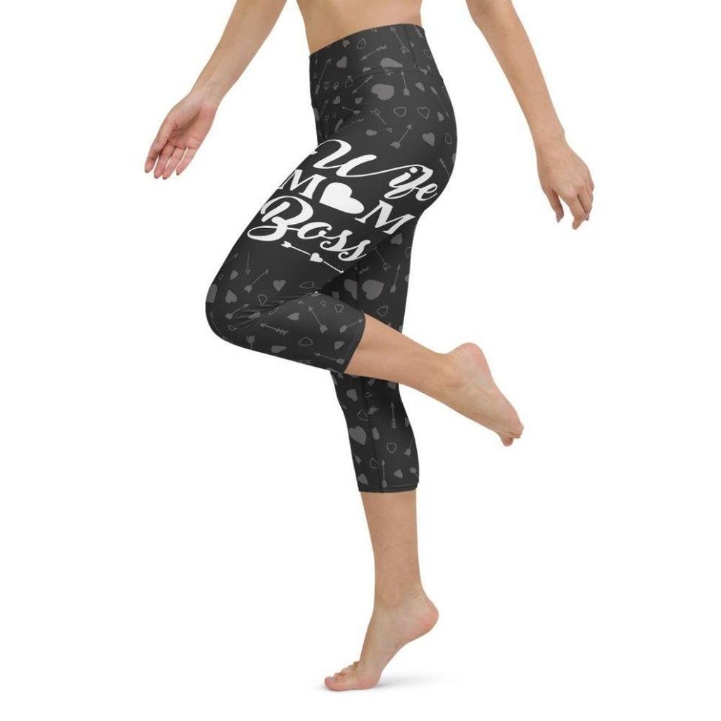Wife Mom Boss Yoga Capris