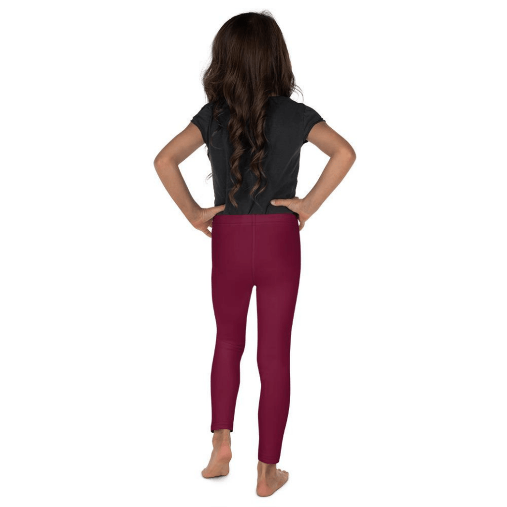Wine Burgundy Kid's Leggings