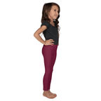 Wine Burgundy Kid's Leggings
