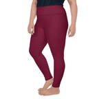 Wine Burgundy Plus Size Leggings