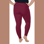 Wine Burgundy Plus Size Leggings