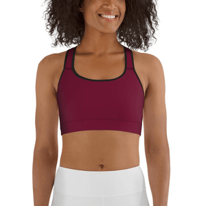 Wine Burgundy Sports Bra