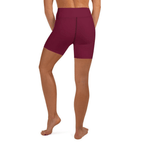 Wine Burgundy Yoga Shorts