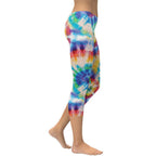 Wrinkled Effect Tie Dye Capris