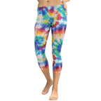 Wrinkled Effect Tie Dye Capris