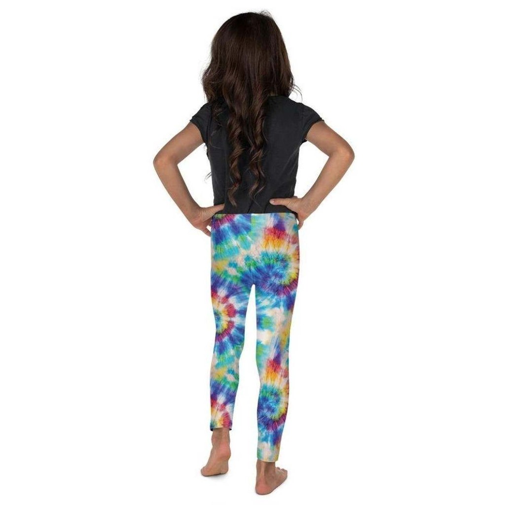 Wrinkled Effect Tie Dye Kid's Leggings