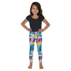 Wrinkled Effect Tie Dye Kid's Leggings