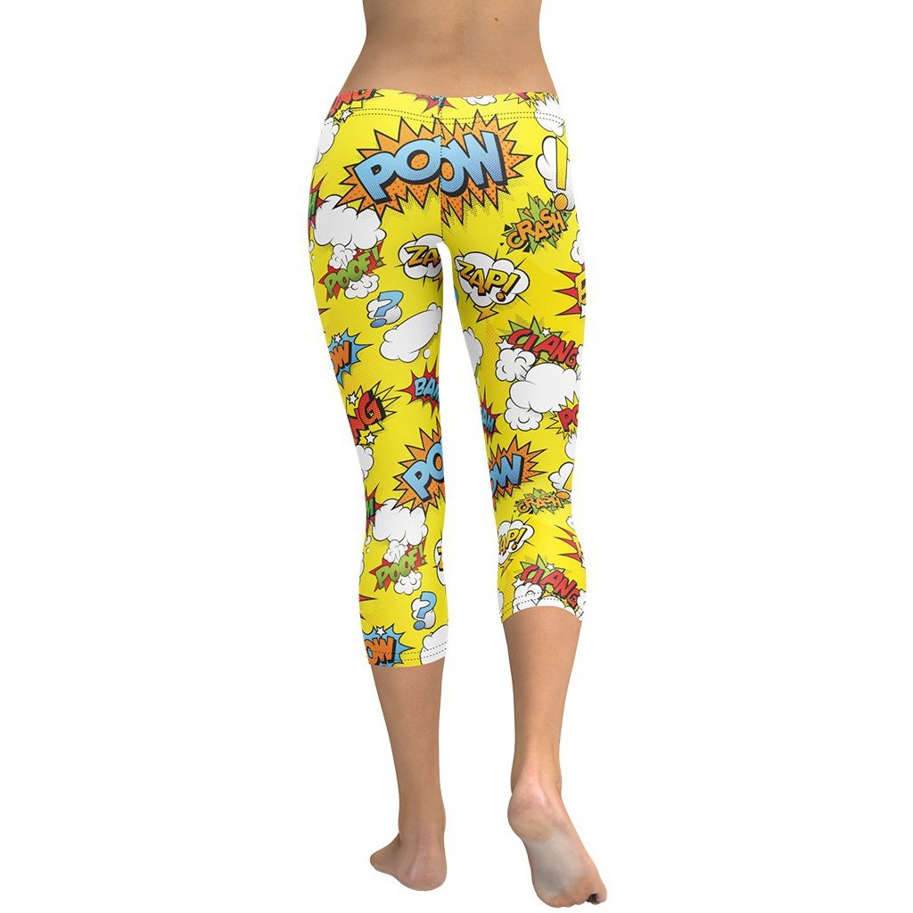 Yellow Pop Art Capris