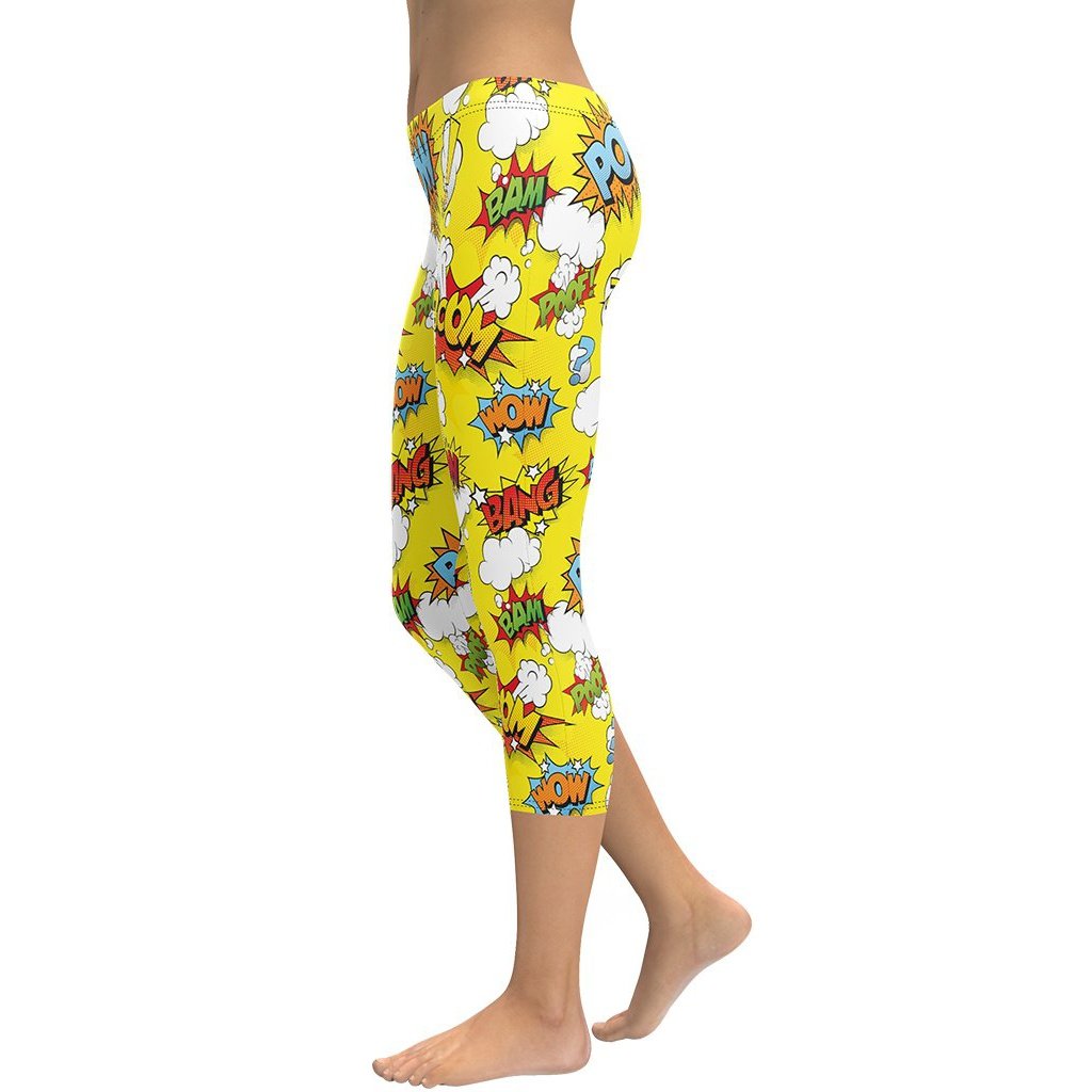 Yellow Pop Art Capris