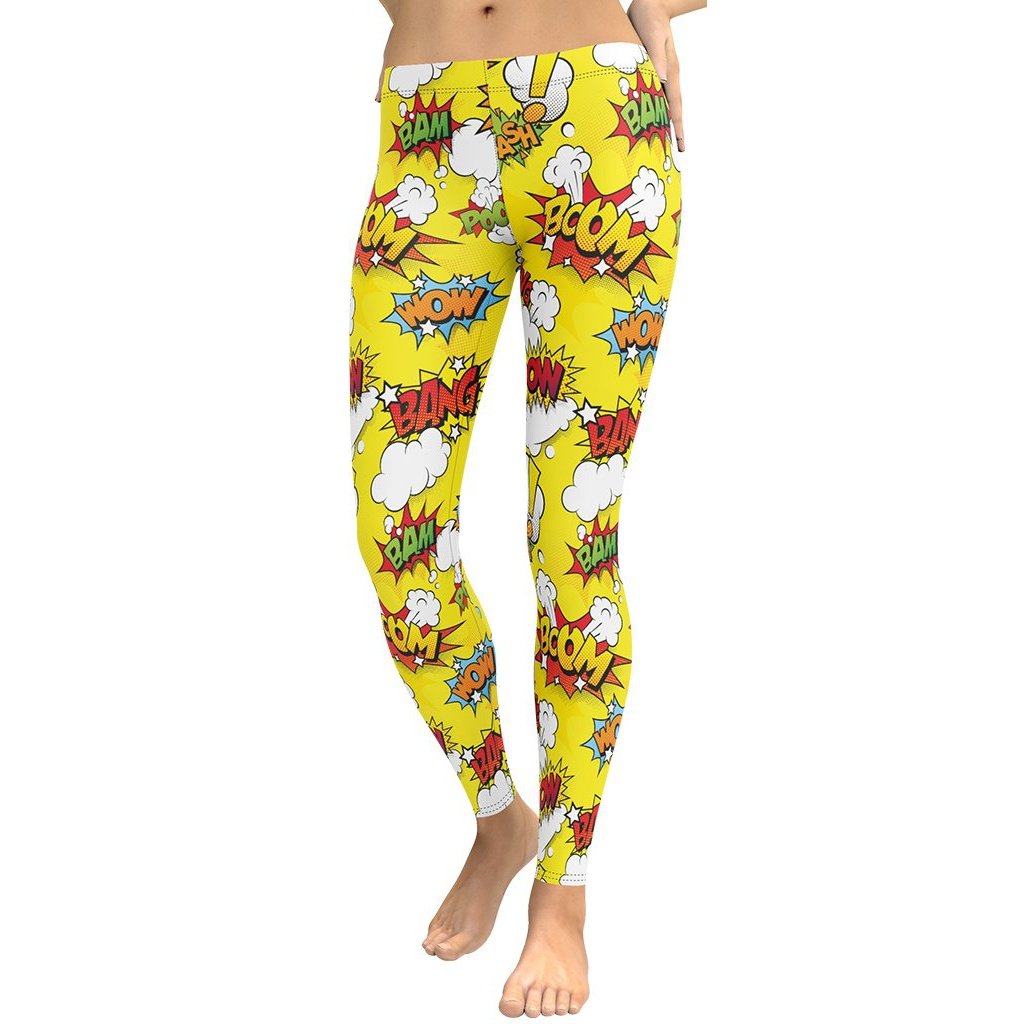 Yellow Pop Art Leggings