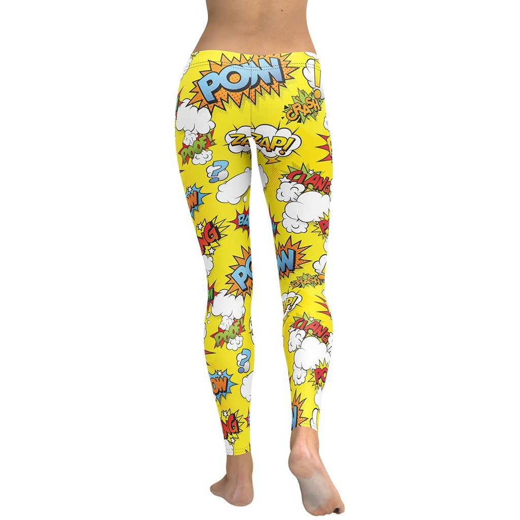 Yellow Pop Art Leggings
