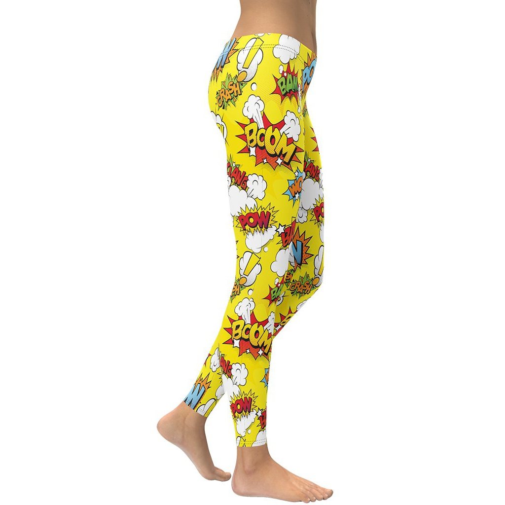 Yellow Pop Art Leggings