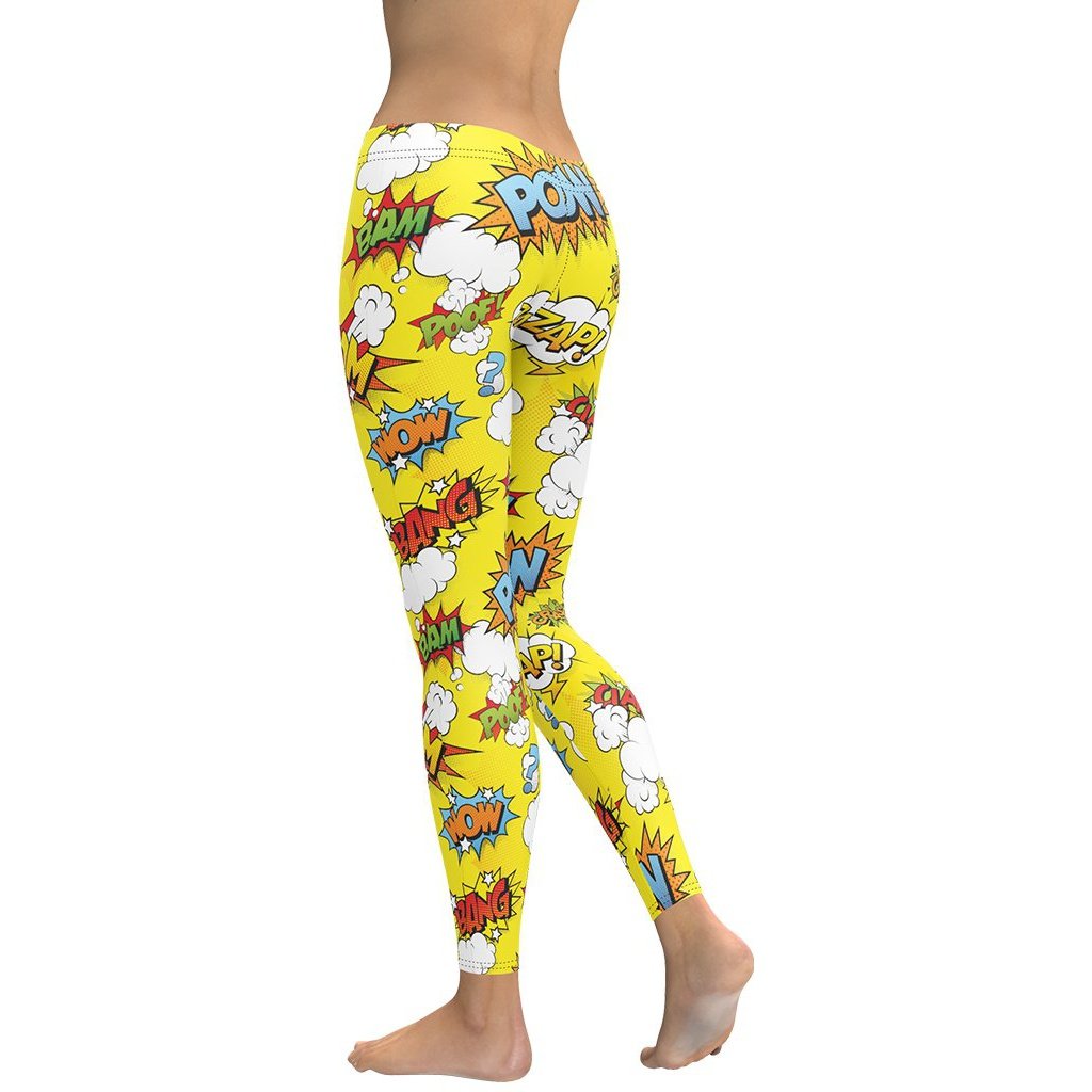 Yellow Pop Art Leggings