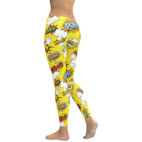 Yellow Pop Art Leggings