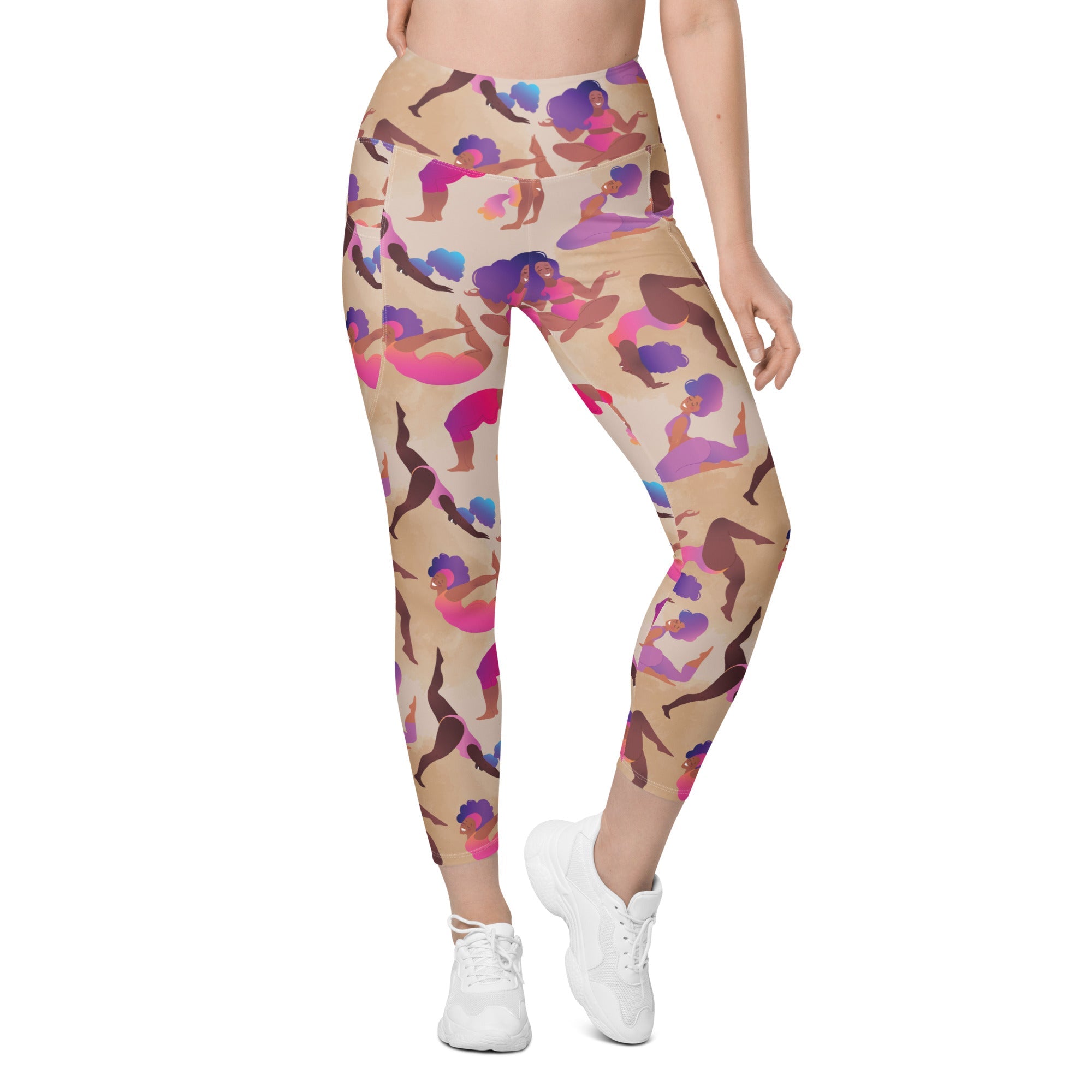 Yoga Poses Leggings With Pockets