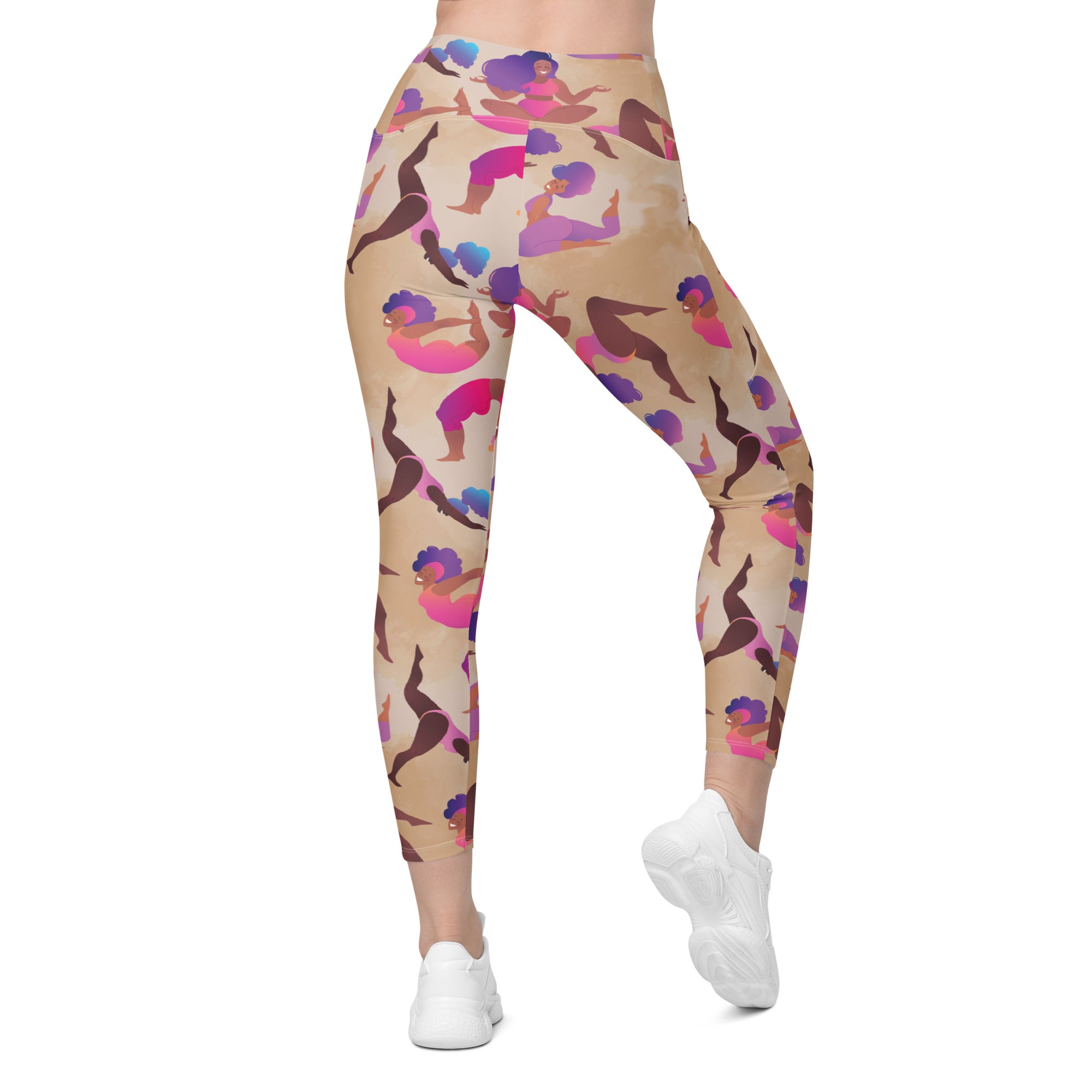 Yoga Poses Leggings With Pockets