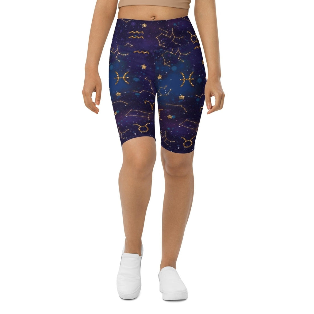 Zodiac Signs Biker Shorts