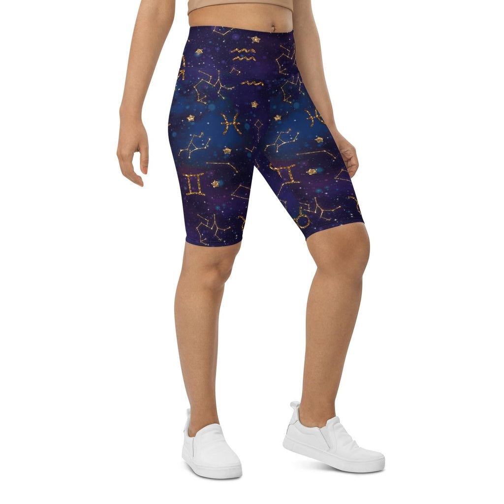 Zodiac Signs Biker Shorts