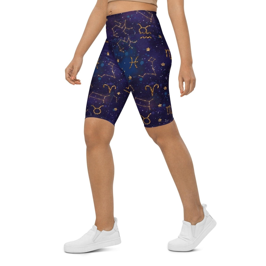 Zodiac Signs Biker Shorts