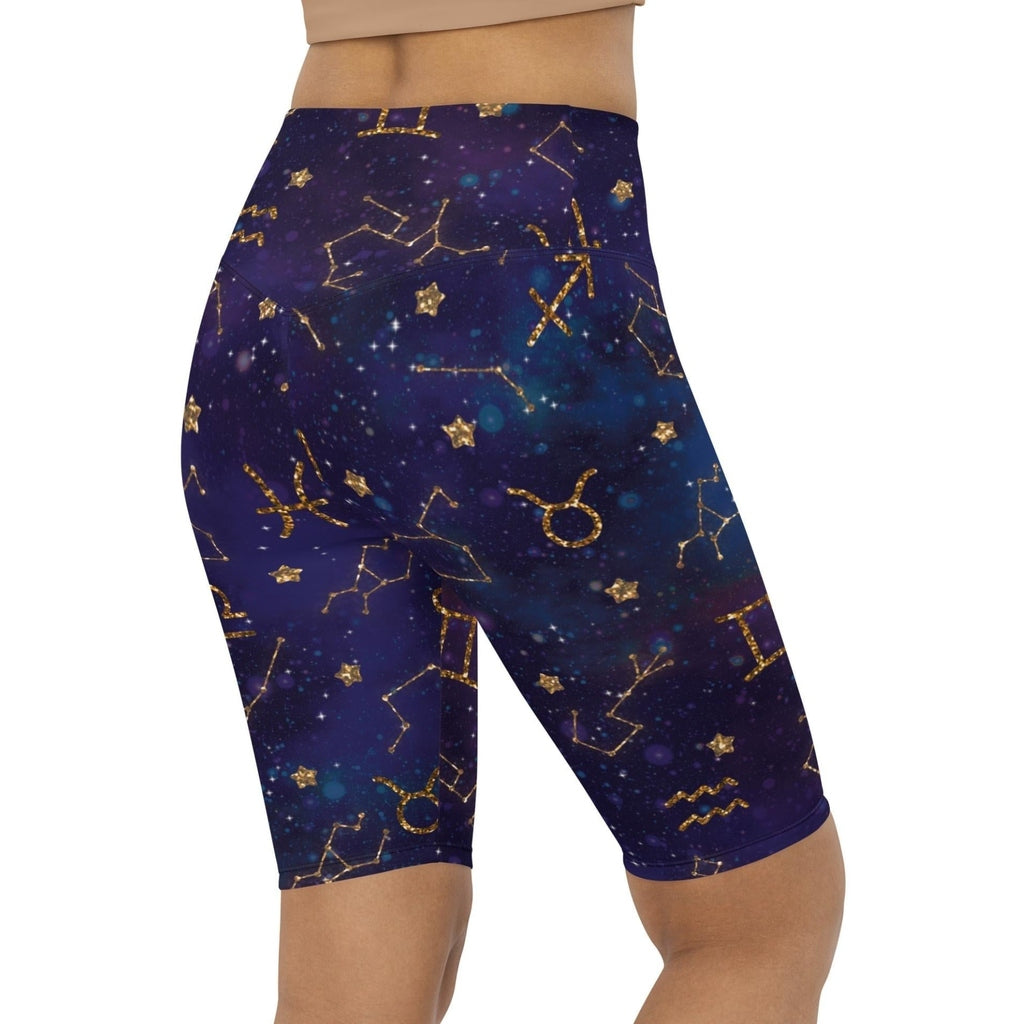 Zodiac Signs Biker Shorts