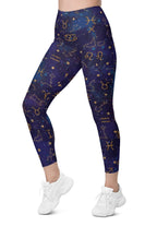 Zodiac Signs Leggings With Pockets