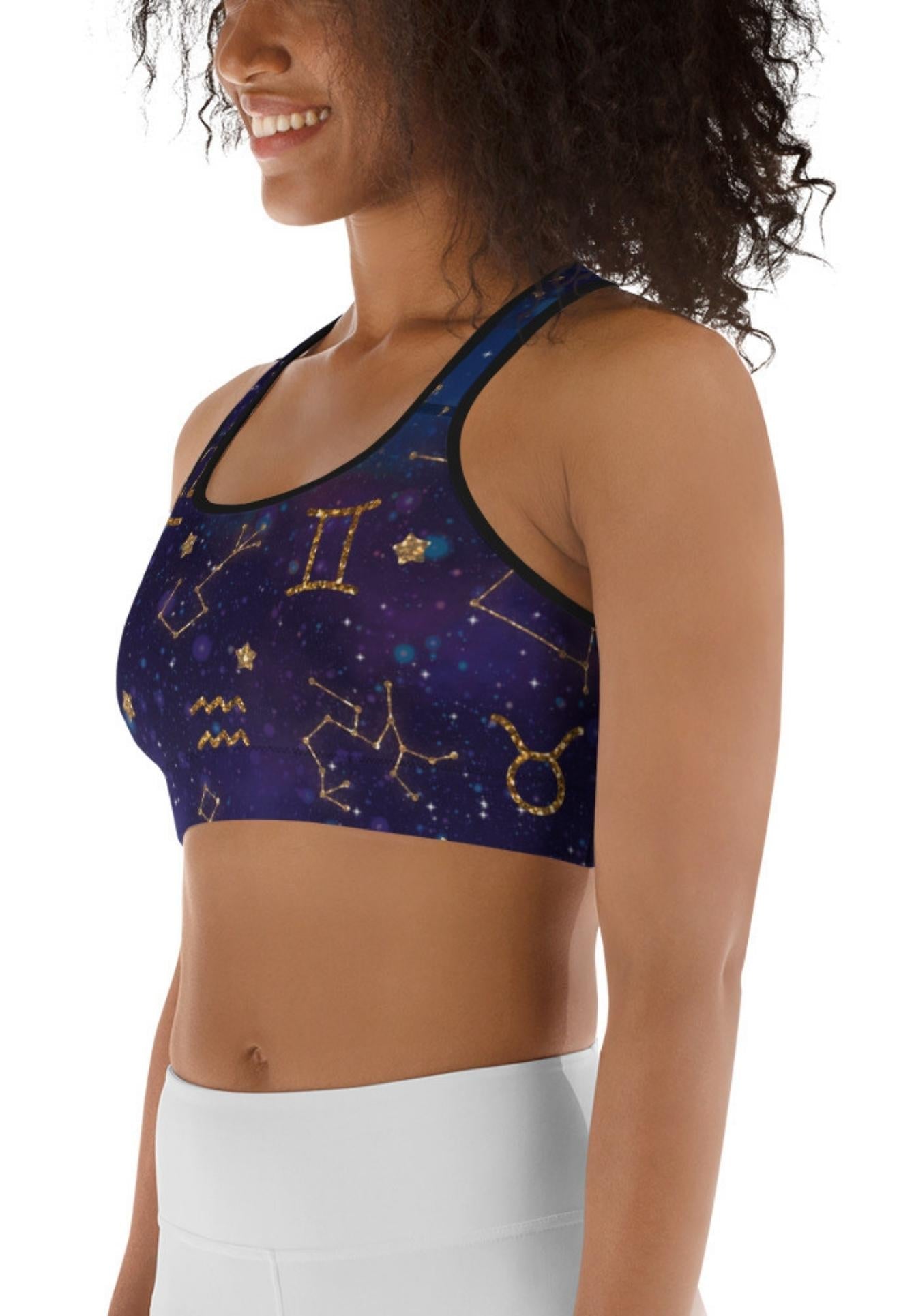 Zodiac Signs Sports Bra