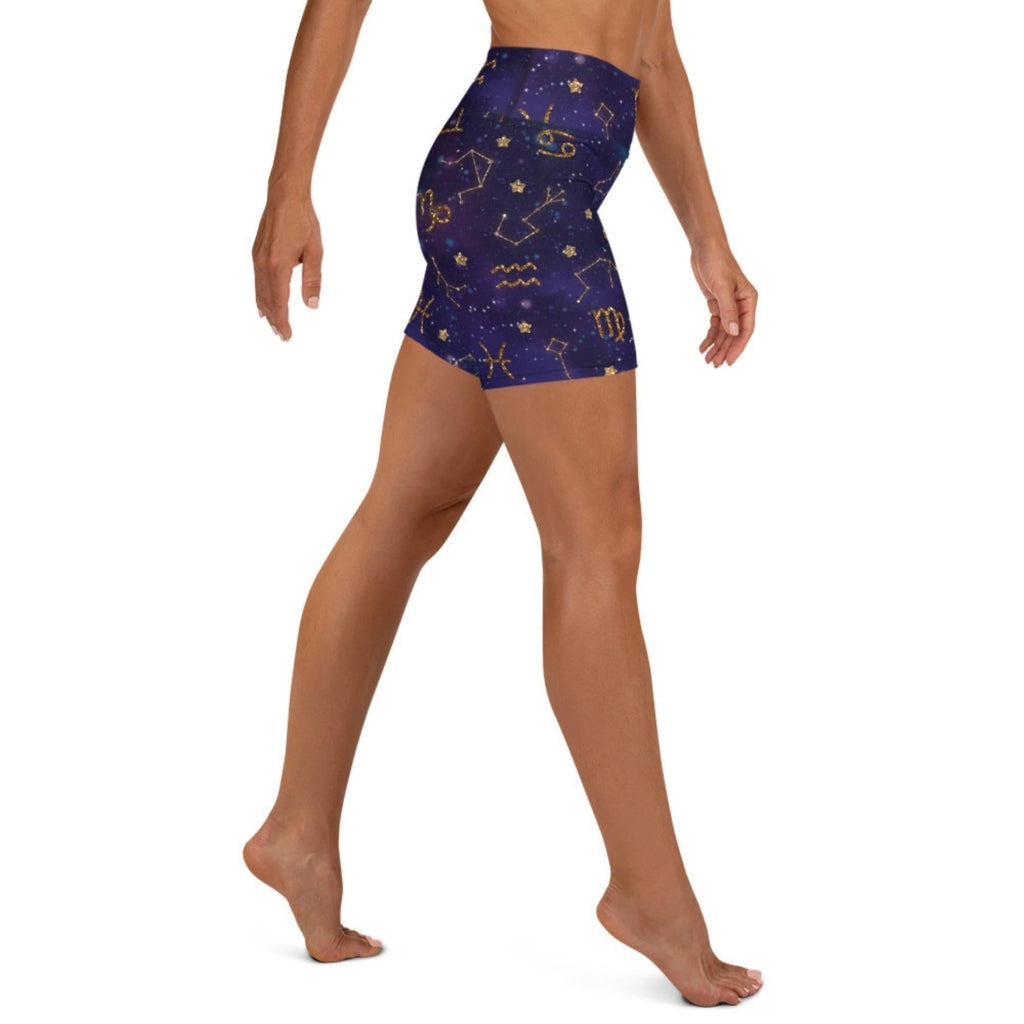Zodiac Signs Yoga Shorts