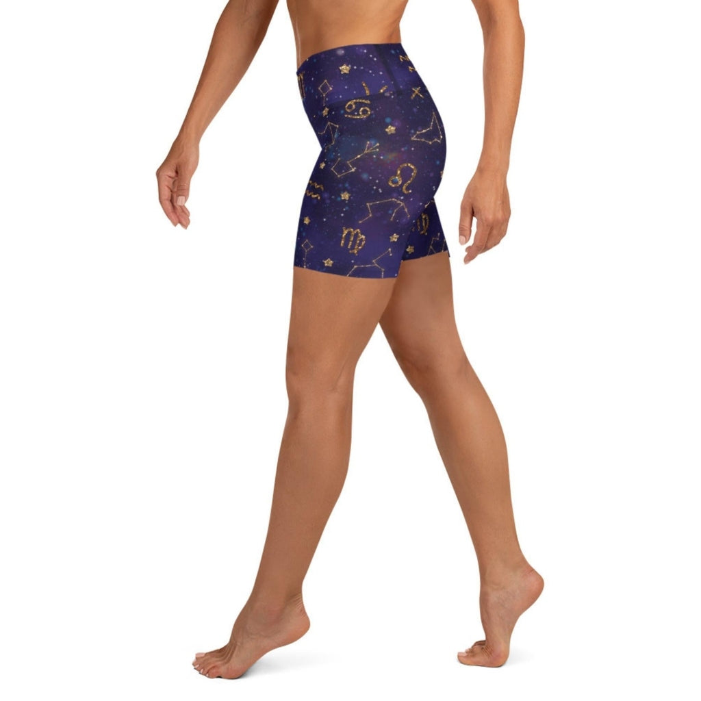 Zodiac Signs Yoga Shorts