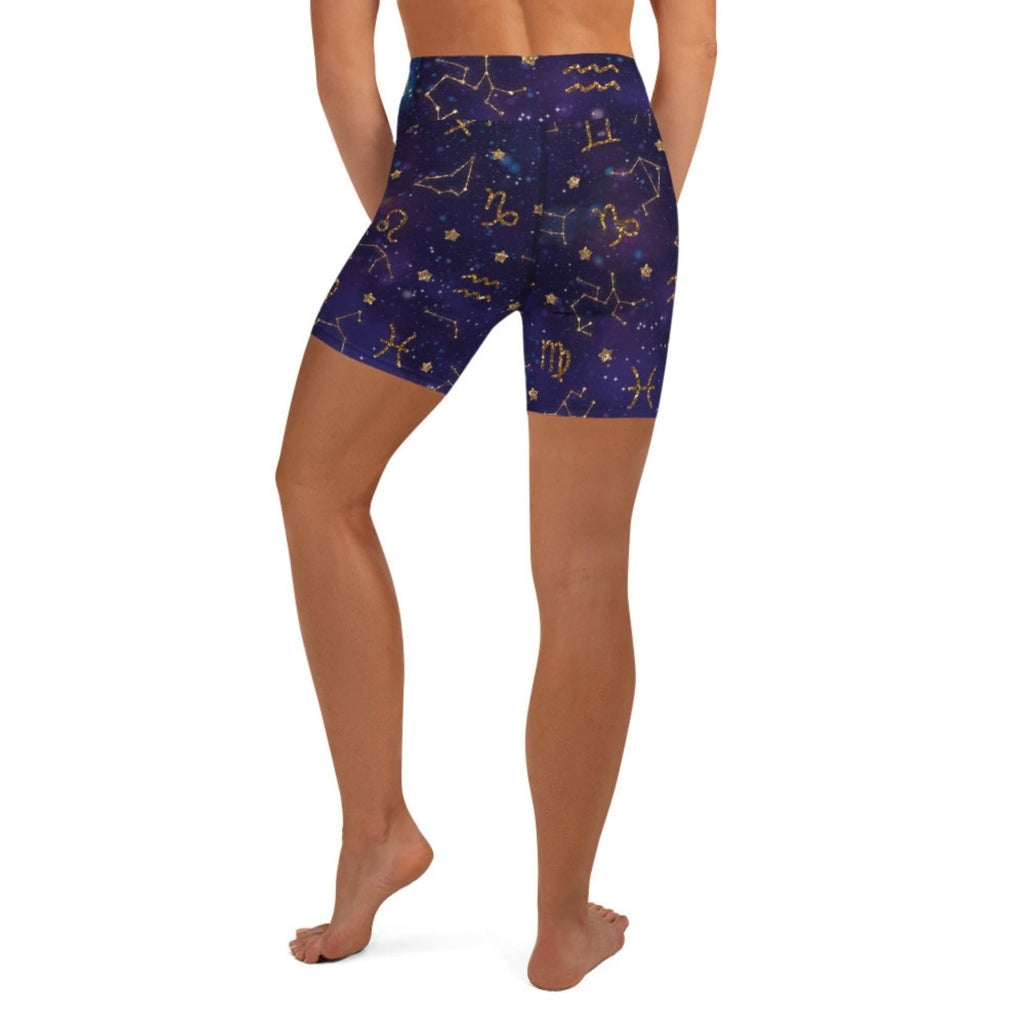 Zodiac Signs Yoga Shorts
